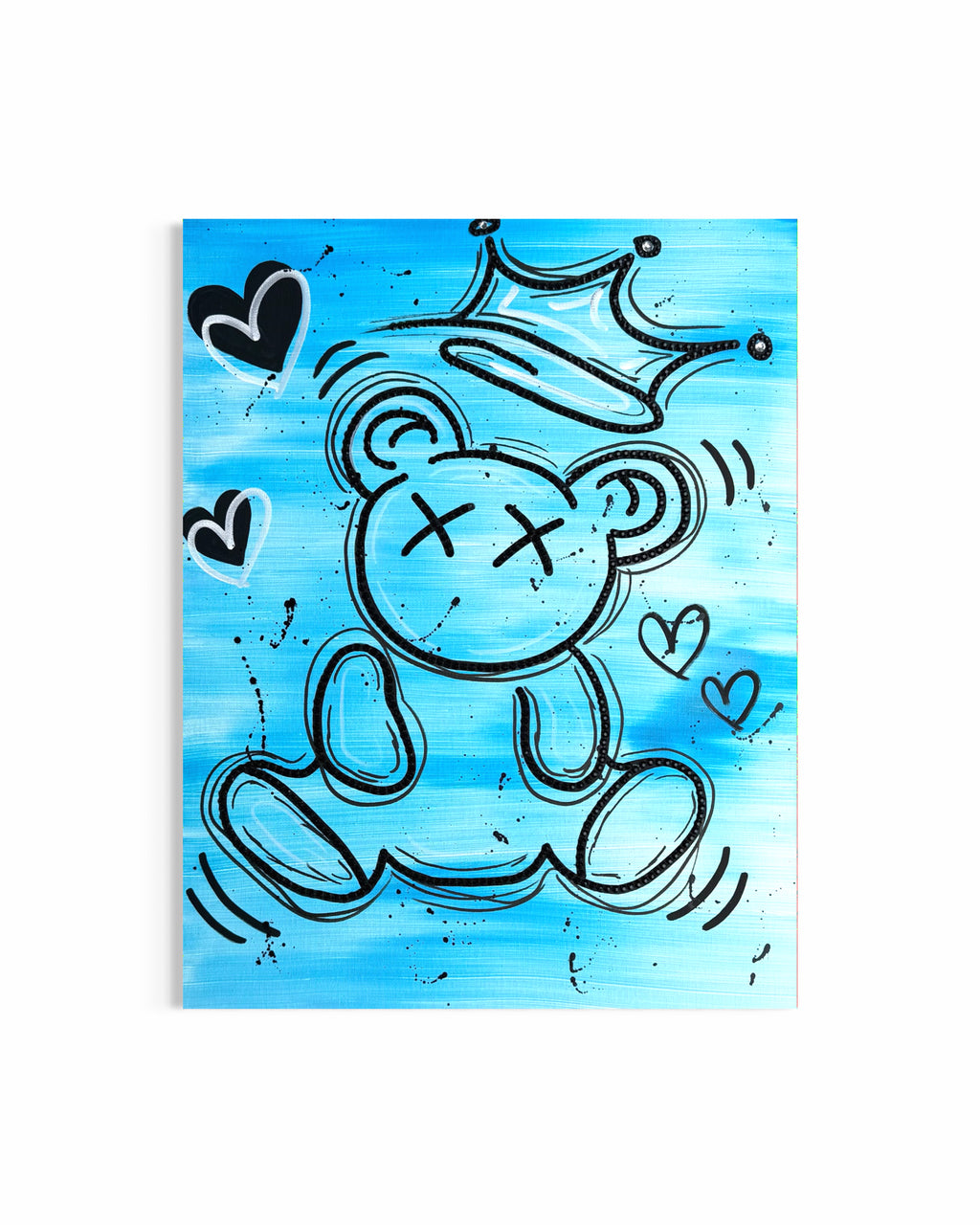 KING OF NOTHING  – Original Mixed Media Artwork | 40 × 50 cm