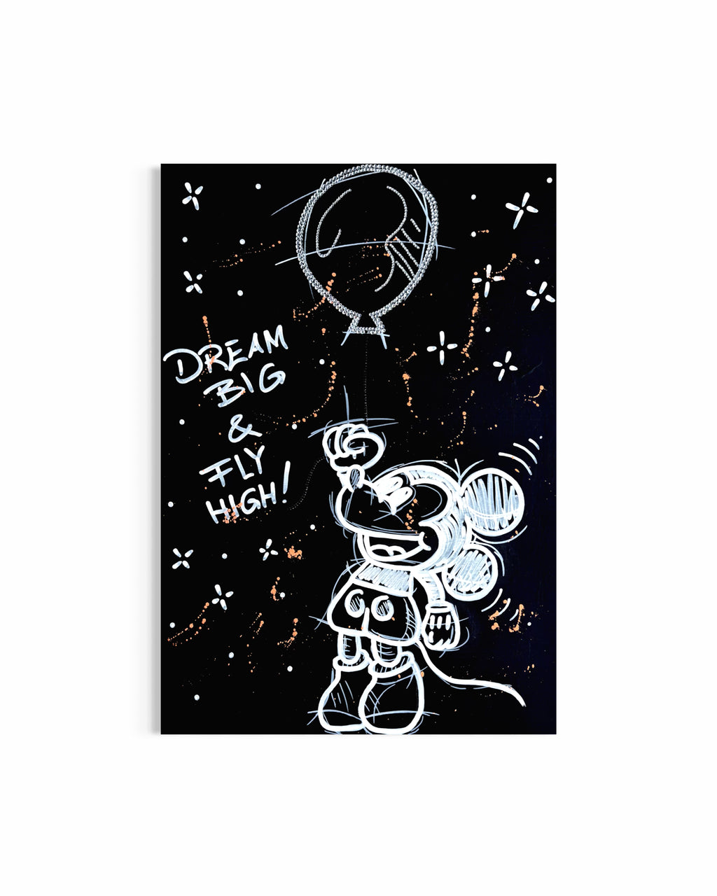 DREAM BIG & FLY HIGH!  – Original Mixed Media Artwork | 50 x 70 cm