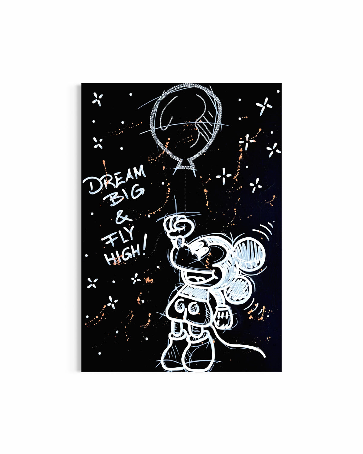 DREAM BIG & FLY HIGH!  – Original Mixed Media Artwork | 50 x 70 cm