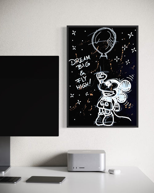 DREAM BIG & FLY HIGH!  – Original Mixed Media Artwork | 50 x 70 cm